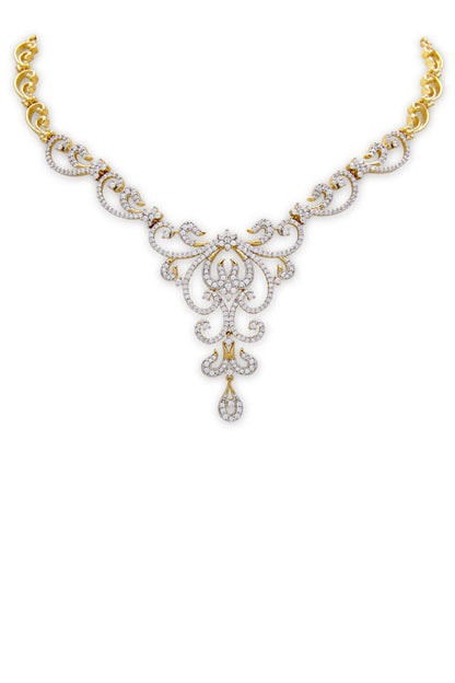 Signity Diamonds Nakshatra Necklace Set - Rentjewels
