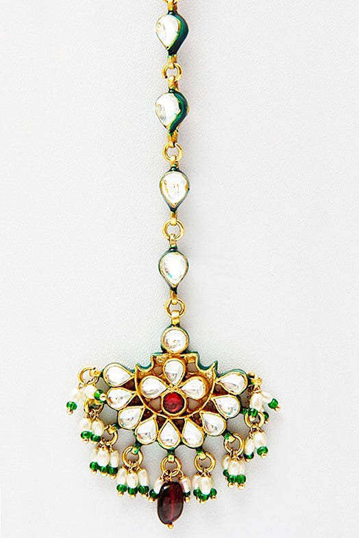 Rajasthani Jadau Kundan Maang Tika - Rent Jewels