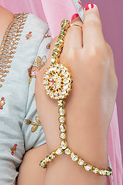 Anushka Pink Kundan Bridal Choker Necklace Set