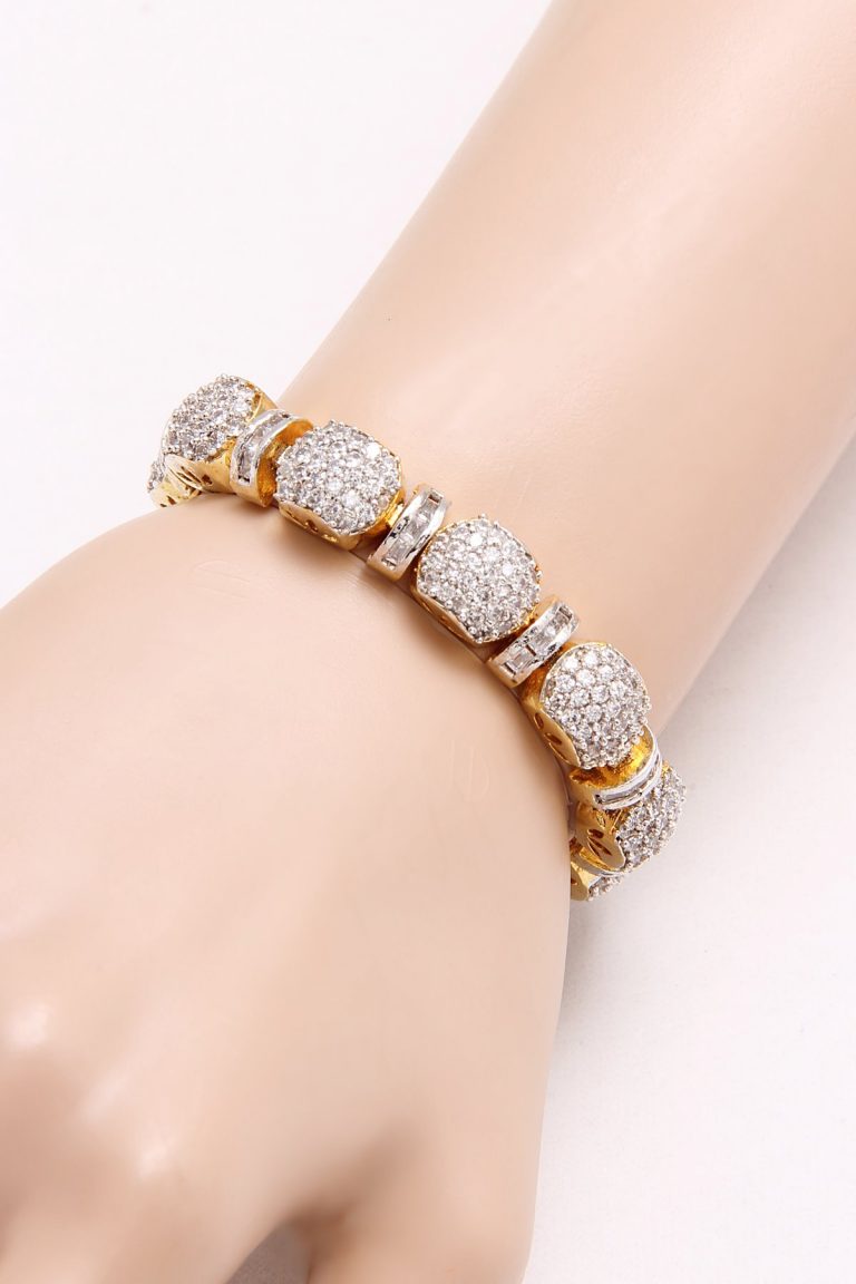 Signity Diamonds Adjustable Gold Plated Bracelet