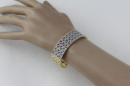 Signity Diamond Cuff Bracelet - Rentjewels