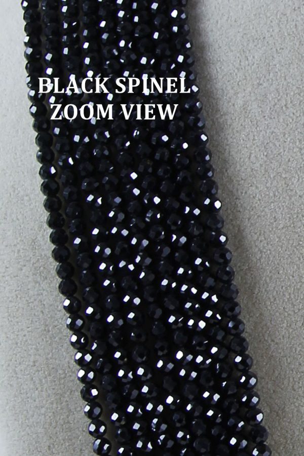 Layered Signity Diamonds Black Spinel Pendant Necklace Set