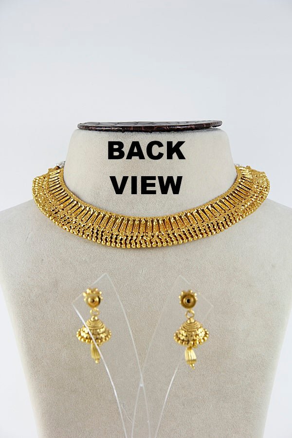 Classic Gold Plated Necklace Set - Rentjewels