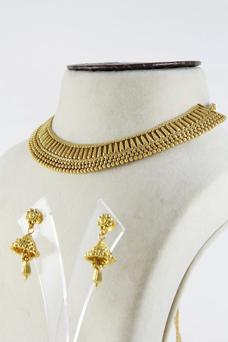 Classic Gold Plated Necklace Set